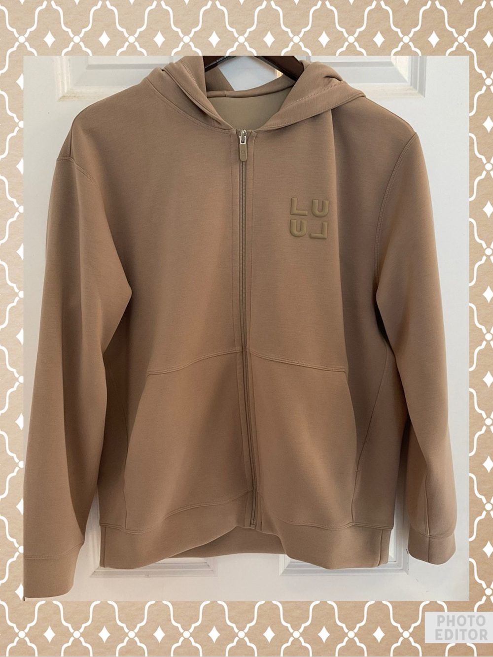 Lululemon Smooth Spacer Full Zip Hoodie - Sheer Oak - Size Small